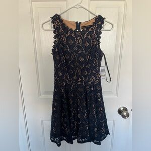 Navy Lace Dress